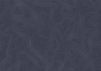 Dark Purple Minimalist Topographic Map Vector Texture