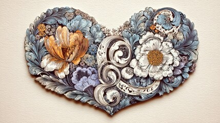 装飾的なハートマーク