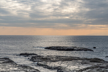 神奈川県　湘南　江ノ島の冬の風景