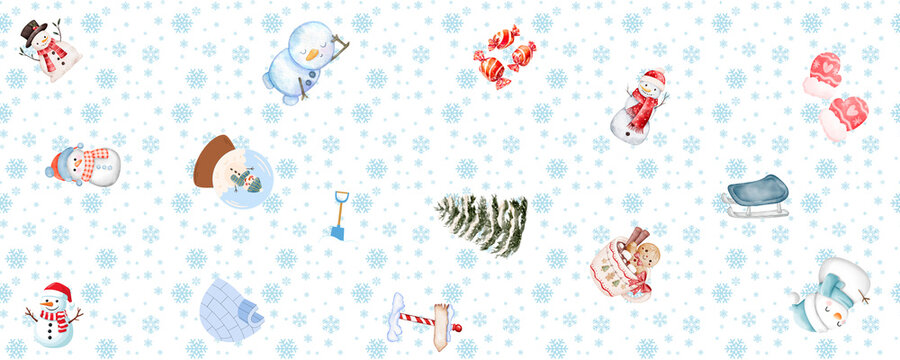 winter seamless pttern 002 - 1