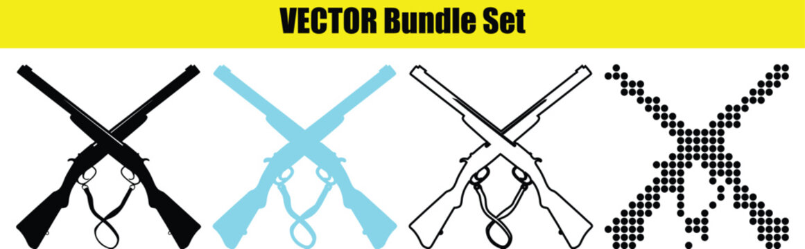 Bundle Set of Crossed Rifles