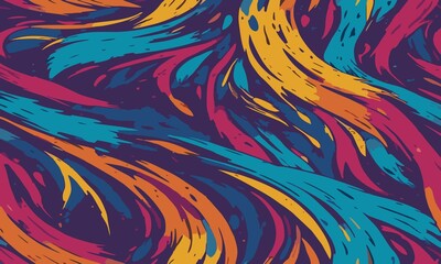 abstract seamless pattern with flowers