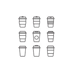 Travel Mug Line Art Ideal For Hot Drinks