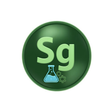 Seaborgium Element Symbol Chemistry Icon.