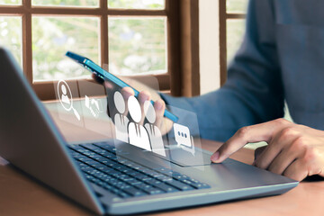 Human Resources Recruitment Team Employee Management Business Concepts Global Structured Relationship Management Recruitment Concepts