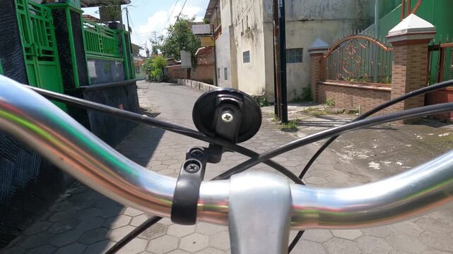 POV Bicycle Riding: Java, Indonesia, South East Asia: POV Bicycle Travel With Realistic Details