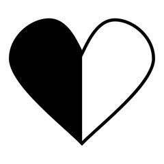 Heart Love Icon Vector