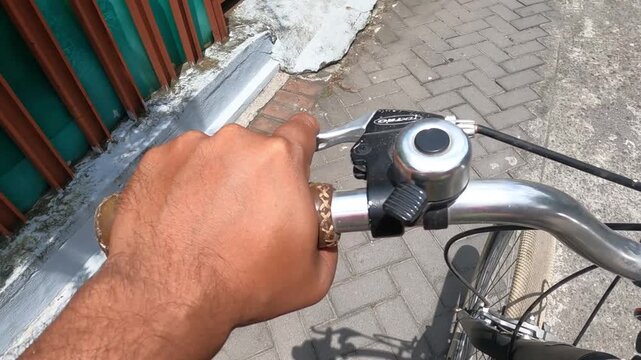 POV Bicycle Riding: Java, Indonesia, South East Asia: POV Bicycle Journey With Detail Perspective