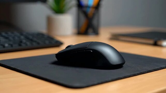 Hand Using Wireless Computer Mouse