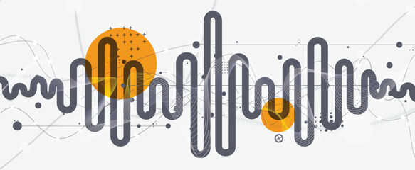 Modern abstract technology and science background concept