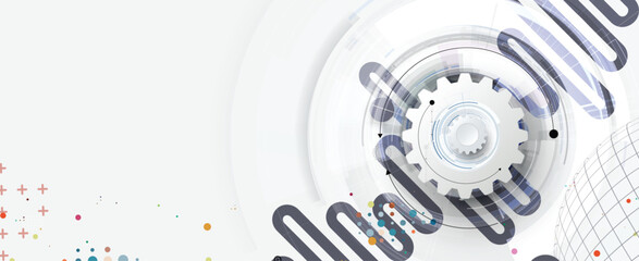 Modern abstract technology and science background concept