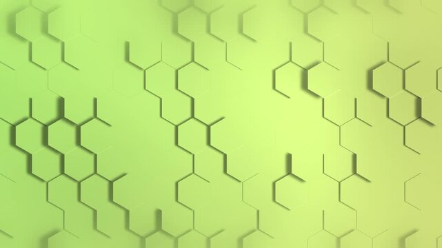 Abstract geometric pattern with hexagonal shapes and shadows.