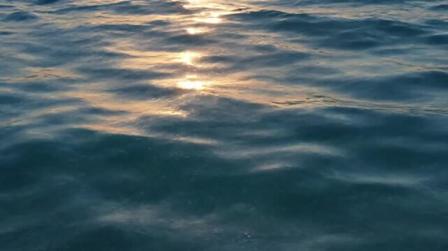 Abstract Water Colors ocean reflections summer Medium shot, eye level A breathtaking, high angle close up of pristine ocean water