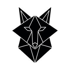 Wolf With A Star Eye Vector Illustration