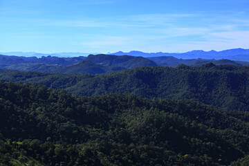 Scenery of Doi Kiew Lom viewpoint, Pang Mapha District, Mae Hong Son Province, Thailand