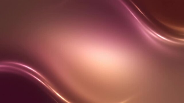 Abstract blurry background with smooth gradient transition from golden center to rose borders Features two bright curvy light streams