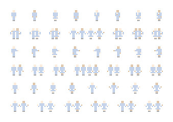 ビジネスで使えるドット風イラストセット