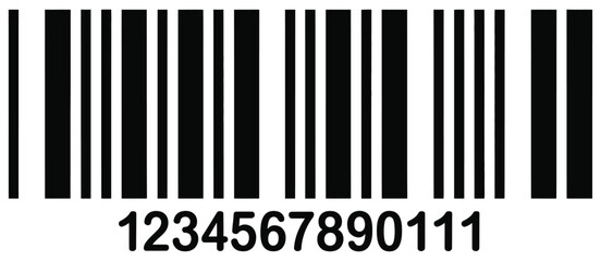 Realistic barcode vector icon, professional product code symbol set ranked for packaging design, e-commerce platforms, point of sale, and commercial retail use.