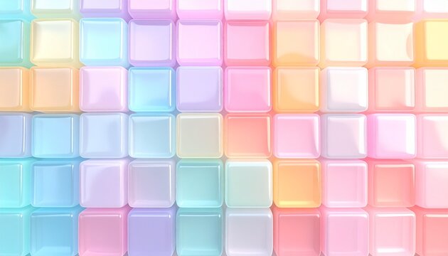 グミ風半透明ぷくぷく立体タイル背景