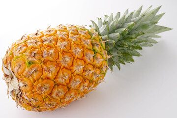 パイナップル　白背景