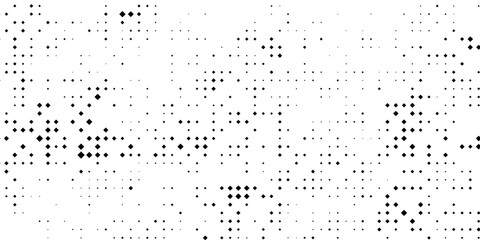 Dot seamless pattern. Subtle fades dots pattern. Halftone faded grid. Small point fadew texture. Digital black fading points isolated on white background for print net design. Vector illustration © Az