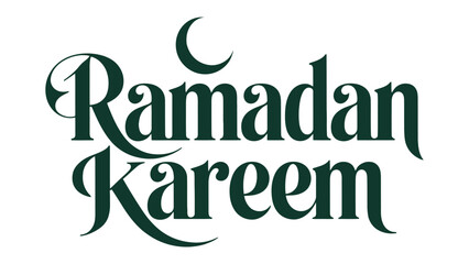 Ramadan Kareem: Elegant Calligraphy Greeting for a Sacred Month, Embodying Reverence and Reflection