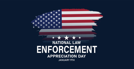 NATIONAL LAW ENFORCEMENT APPRECIATION DAY Background Banner post design