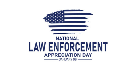 NATIONAL LAW ENFORCEMENT APPRECIATION DAY Background Banner post design
