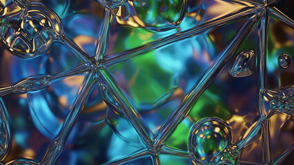 Molecular Network Glass