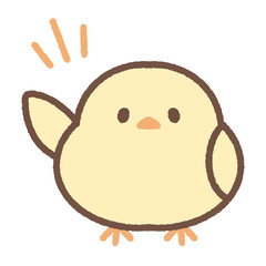 挨拶をするヒヨコ © pecorin