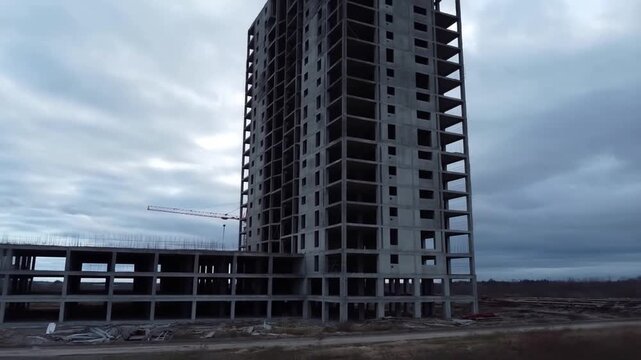 Abandoned Construction Site Real Estate Crisis