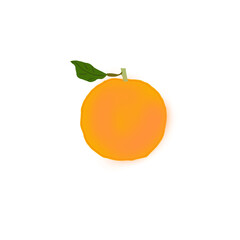 orange on white background