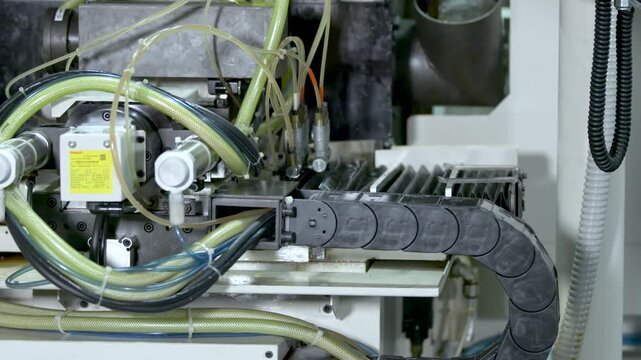 Industrial Manufacturing Equipment and Machinery Close-up