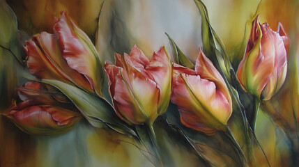 Elegant wedding invitation card background vector. Minimal hand painted watercolor botanical flowers texture template background. Design for wedding, vip cover, poster, rsvp moderncard.Valentine's Day