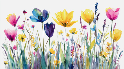 Elegant wedding invitation card background vector. Minimal hand painted watercolor botanical flowers texture template background. Design for wedding, vip cover, poster, rsvp moderncard.Valentine's Day