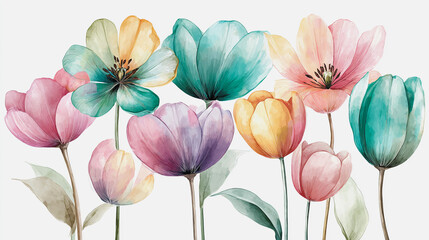 Elegant wedding invitation card background vector. Minimal hand painted watercolor botanical flowers texture template background. Design for wedding, vip cover, poster, rsvp moderncard.Valentine's Day