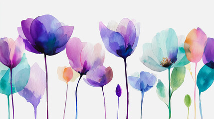 Elegant wedding invitation card background vector. Minimal hand painted watercolor botanical flowers texture template background. Design for wedding, vip cover, poster, rsvp moderncard.Valentine's Day