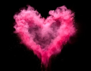 Heart Shaped Powder Explosion