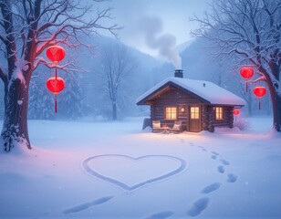 Winter Cabin Romance