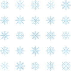 水色のスノーフレーク　背景イラスト　Web　Adobe Illustrator Artwork