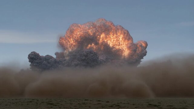 Devastating Nuclear Blast Explosion