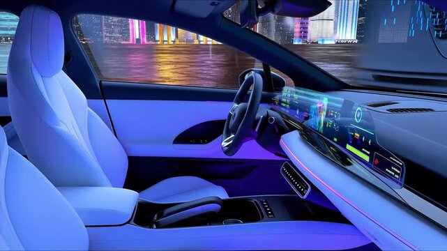 High Tech EV Interior