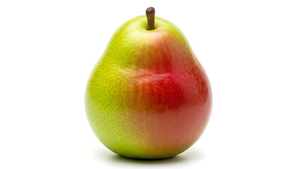 Pear isolated png Green pear with red side on white background PNG format Pear with no background Fu 1