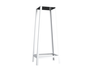 Heavy Duty Professional Metal Table Mounting Stand for Belt Grinder, Abrasive Sander, Polisher, or Edges Sharpener Equipment Tool Accessory - Isolated Industrial Hardware on Transparent PNG HD