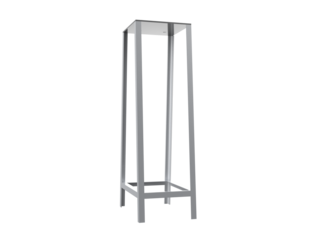 Heavy Duty Professional Metal Table Mounting Stand for Belt Grinder, Abrasive Sander, Polisher, or Edges Sharpener Equipment Tool Accessory - Isolated Industrial Hardware on Transparent PNG HD