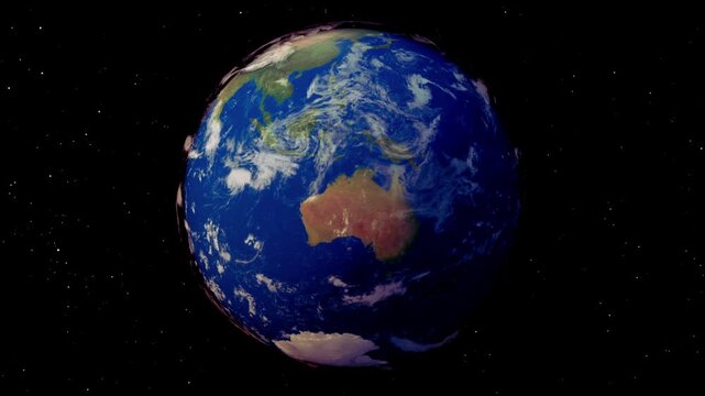 Infinite Earth Rotation Loop for Global Business, News, and Climate Campaigns