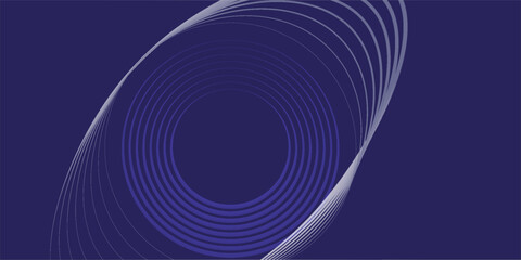 Abstract blue glowing geometric lines on dark blue background gradient modern pattern