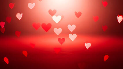 Valentine romantic background wallpaper red hearts love solid background