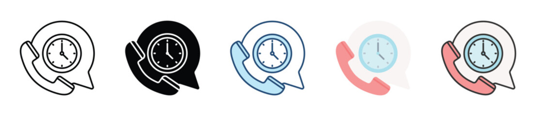 Customer Service Icon Set Multiple Style Collection