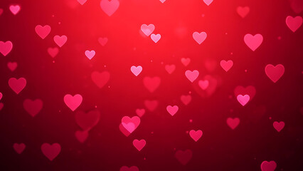 Valentine romantic background wallpaper red hearts solid background